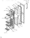 FZ DOOR Diagram and Parts List for SSD522SW P1184702W W Amana Refrigerator