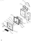 ICE & WATER CAVITY Diagram and Parts List for SSD522SW P1184702W W Amana Refrigerator