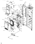 EVAP & AIR HANDLING Diagram and Parts List for SRD520SW P1186301W W Amana Refrigerator
