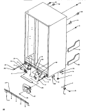 DRAIN SYSTEM & ROLLERS Diagram and Parts List for SRD520SW P1186301W W Amana Refrigerator