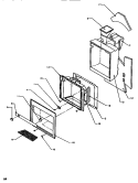ICE & WATER CAVITY Diagram and Parts List for SRD520SW P1186301W W Amana Refrigerator