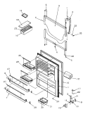 REF DOOR Diagram and Parts List for TV18S4L P1194902W L Amana Refrigerator