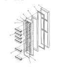 Part Location Diagram of 10547304W Whirlpool NLAASSEMBLY, FZ DR WHITE
