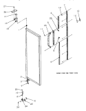 REF DOOR HINGE AND TRIM Diagram and Parts List for SG521SBL P1197001W L Amana Refrigerator