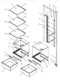 Part Location Diagram of 10873907 Whirlpool TRIM-CRISP Front