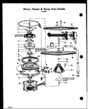 MOTOR Diagram and Parts List for ZDW-855  Amana Dishwasher
