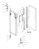 REF DOOR HINGE AND TRIM Diagram and Parts List for SGD521SBL P1197101W L Amana Refrigerator