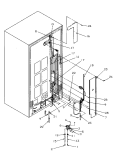 CABINET BACK Diagram and Parts List for SBD20S4E P1190001W E Amana Refrigerator
