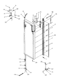 REF DOOR HINGE AND TRIM PARTS Diagram and Parts List for SRDE528SBW P1184902W W Amana Refrigerator