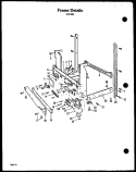 FRAME DETAILS Diagram and Parts List for ZDW-880  Amana Dishwasher
