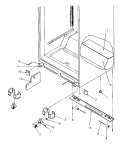 CABINET BOTTOM Diagram and Parts List for TX22S3W P1196002W W Amana Refrigerator