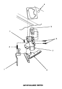 OUT - OF - BALANCE SWITCH Diagram and Parts List for AWM190W2  Amana Washer