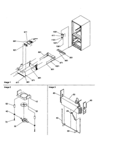 Evaporator/freezer Control Assembly Diagram and Parts List for BR18VW-P1320703WW  Amana Refrigerator