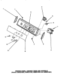 GRAPHIC PANEL, CONTROL HOOD & CONTROLS Diagram and Parts List for AWM270W2  Amana Washer