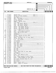 Gas Dryer Exterior Assembly Page 4 Diagram and Parts List for 8215A REV A Norge Dryer