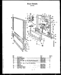 DOOR DETAILS Diagram and Parts List for ZDW-880A  Amana Dishwasher