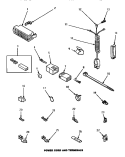 POWER CORD & TERMINALS Diagram and Parts List for AWM373W2  Amana Washer