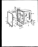Page 1 Diagram and Parts List for DUP204-19OR DUP20419O R Caloric Dishwasher