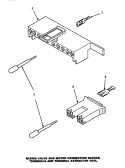 MIX VLV / MTR CONN BLKS / TERM & EXTRACTOR Diagram and Parts List for AWM290W2  Amana Washer