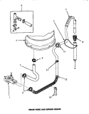 DRAIN HOSE & SIPHON BREAK Diagram and Parts List for AWM392W2  Amana Washer
