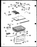 INTERIOR PARTS Diagram and Parts List for ESBFC16D-G P6023523W G Maytag Refrigerator