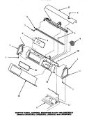 GRAPHIC PANEL, CTRL MTG PLATE & CTRLS Diagram and Parts List for CW9203W2 PCW9203W2 B Crosley Washer