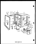 Page 2 Diagram and Parts List for DUR20819-OS  Amana Dishwasher