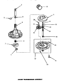34526P TRANSMISSION ASSY Diagram and Parts List for LW6163LM PLW6163LM A Amana Washer