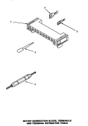 MTR CONN BLOCK / TERM & EXTRACTOR TOOL Diagram and Parts List for AEM427W2  Amana Dryer