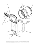 FR BLKHD, AIR DUCT, FELT SEAL & CYLINDER Diagram and Parts List for AGM429W2  Amana Dryer