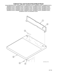 Part Location Diagram of D510029WP Maytag Top panel kit