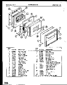 Section 4 Diagram and Parts List for 880130*1  Amana Microwave