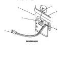 POWER CORD Diagram and Parts List for AGM429W2  Amana Dryer
