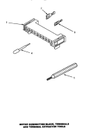 MTR CONN BLOCK / TERM & EXTRACTOR TOOL Diagram and Parts List for AGM429W2  Amana Dryer