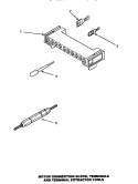 MTR CONN BLOCK / TERM & EXTRACTOR TOOL Diagram and Parts List for AEM477W2  Amana Dryer