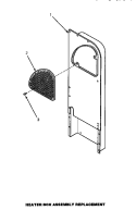 HEATER BOX ASSY REPLACEMENT Diagram and Parts List for AGM479W2  Amana Dryer