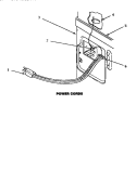 POWER CORD Diagram and Parts List for AGM479W2  Amana Dryer