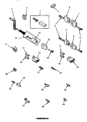 TERMINALS Diagram and Parts List for AGM479W2  Amana Dryer