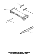 MTR CONN BLOCK / TERM & EXTRACTOR TOOL Diagram and Parts List for AGM479W2  Amana Dryer