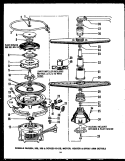 MOTOR Diagram and Parts List for DUR20819-OS  Amana Dishwasher