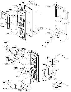 Refrigerator Door Diagram and Parts List for SRD27S4E-P1190306WE  Amana Refrigerator