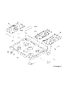 Main Top Diagram and Parts List for 79075422410  Kenmore Range