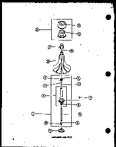 Section 21 Diagram and Parts List for TAA200 P75751-8W Amana Washer