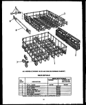RACK DETAILS Diagram and Parts List for DCR22501VOS  Amana Dishwasher