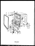 Page 1 Diagram and Parts List for DCR211  Caloric Dishwasher