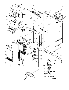 Evaporator And Air Handling Parts Diagram and Parts List for SXD22S2E-P1190416WE  Amana Refrigerator