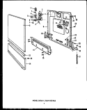 Page 3 Diagram and Parts List for DCR211  Caloric Dishwasher