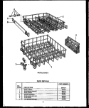 RACK DETAILS Diagram and Parts List for DCR211  Caloric Dishwasher