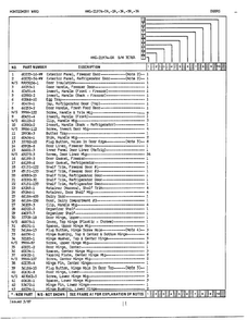 Doors Page 2 Diagram and Parts List for 21974A  Admiral Refrigerator