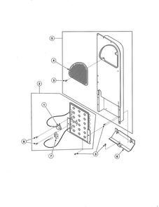 Heater Duct/element - Electric Models Diagram and Parts List for EE2107WT  Speed Queen Dryer